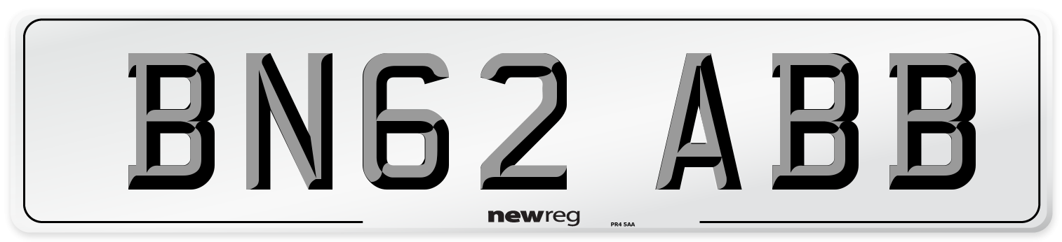 BN62 ABB Number Plate from New Reg